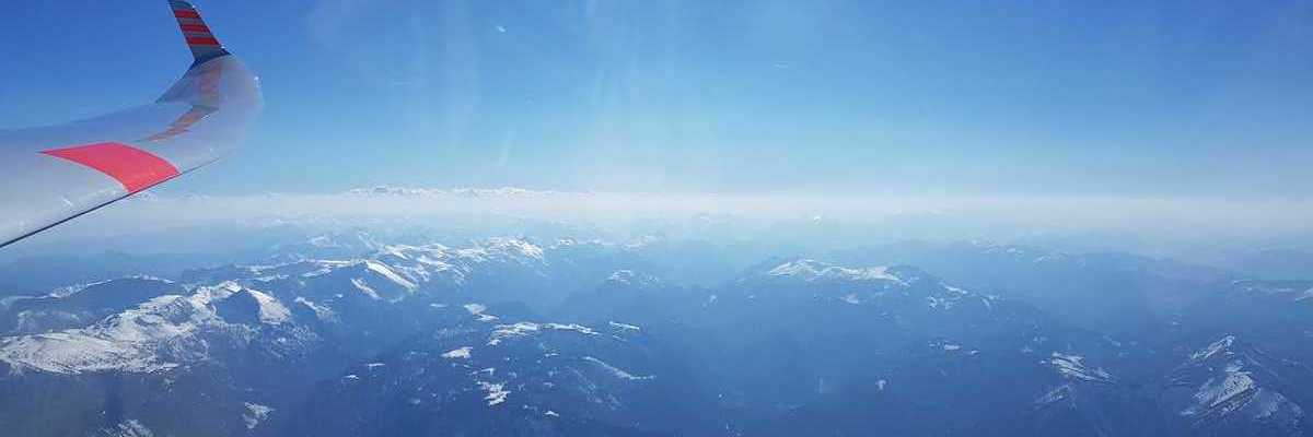 Flugwegposition um 14:43:23: Aufgenommen in der Nähe von Halltal, Österreich in 3236 Meter